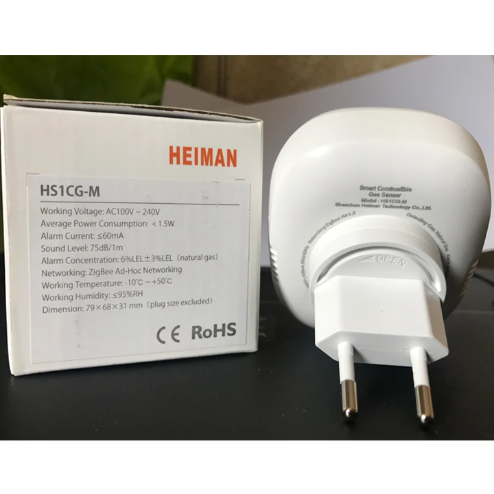 Heiman Zigbee сигнализация утечки газа умный природный газ, угольный газ, сжиженный газ горючий датчик утечки газа