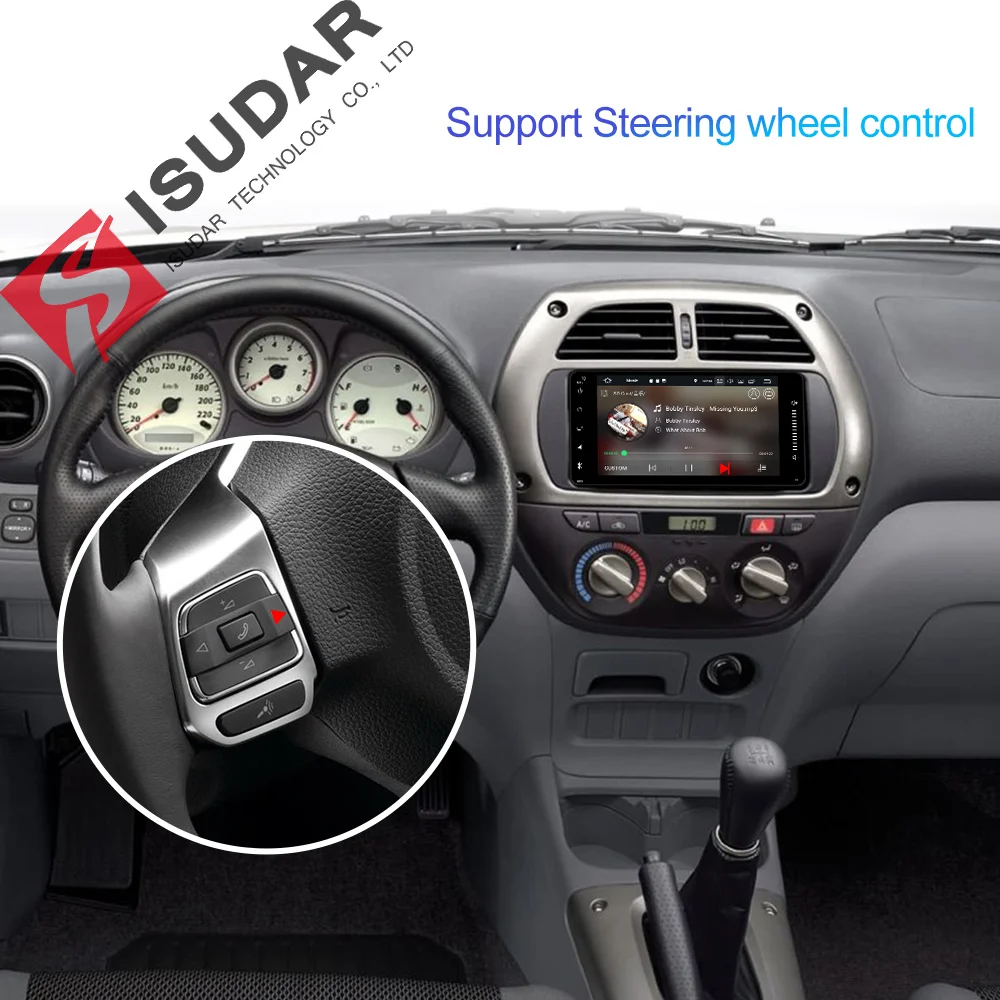 Flash Deal Isudar 2 Din Auto Radio Android 9 For Toyota/Corolla/Altis/RAV4/CAMRY Octa Core RAM 4GB Car Multimedia Video Player GPS DVR FM 4