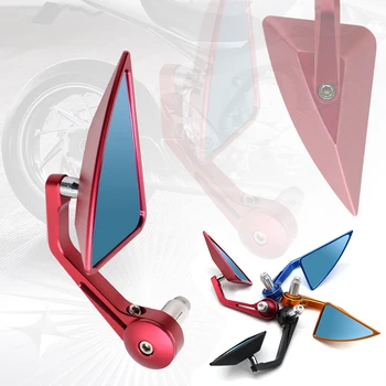 

Motorcycle Bar End Rearview Mirrors 22mm For BMW Ducati Aprilia Victory Triumph Daytona 675 Cafe Racer gsxr yzf r3 r6 r9 z 1000