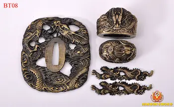 

Special Offer Sword Katana Tsuba Metal Menuki Kashira Fuchi Alloy Dragon Guard For Samurai Japan Knife Wakizashi Tanto Wholesale