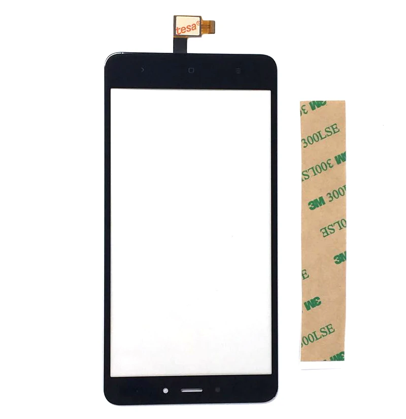 

5.5Inch For Xiaomi Redmi Note 4 Touch Screen Digitizer Touch Pnael Lens Glass With Tape Black White Color