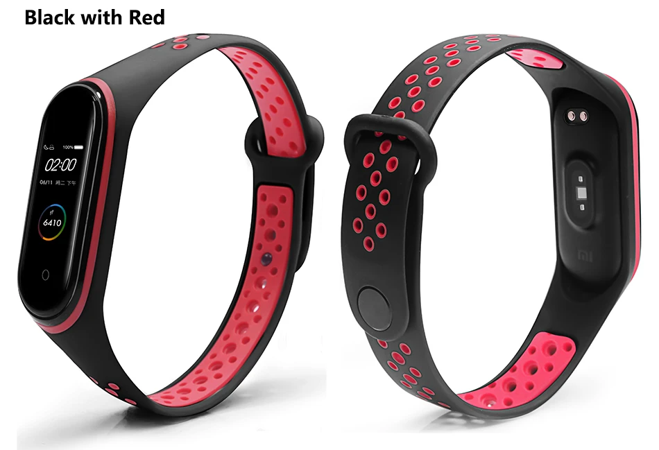 Спортивный ремешок BOORUI mi band 4, удобный ремешок pulseira mi band 4, аксессуары, силиконовый ремешок для xiaomi mi band 4