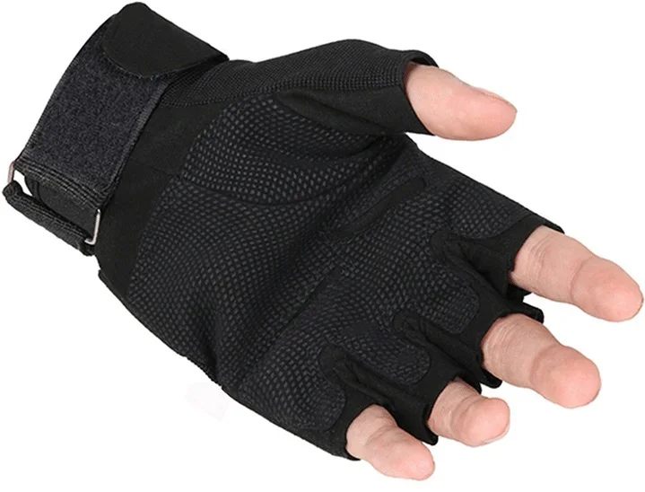 Военные тактические перчатки противоскользящие наружные крышки митенки для пальцев зимние термо мужские боевые кожаные черные мужские велосипедные перчатки