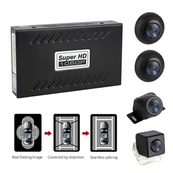 

360 Degree Car Camera 720P HD Panoramic Rearview Car Camera DVR Recording ARM Night Vision Parking System Monitoring Camcorder