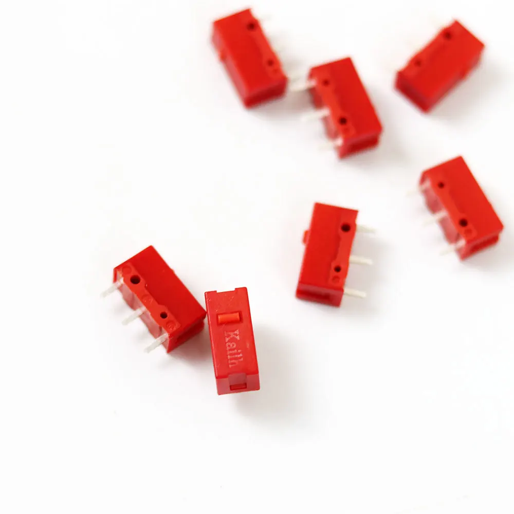 

2 pcs/set original Kailh GM mouse micro switch micro button Gold Contactor 60 million click lifetime Red