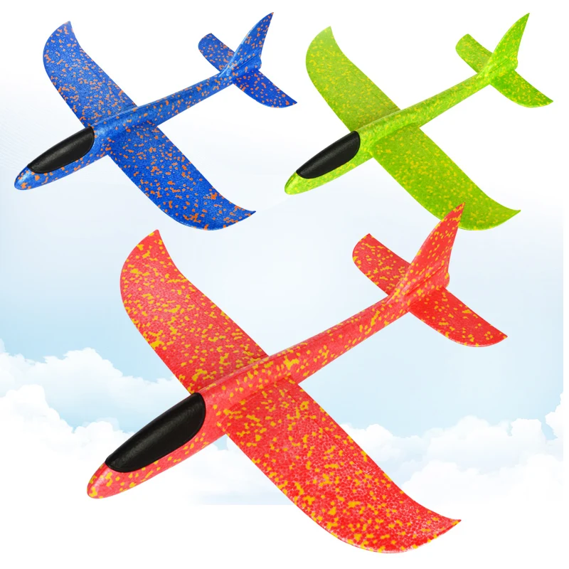 5pcs Big Hand Launch Throwing Glider Aircraft Inertial Foam EPP Airplane Toy Children Plane Models Outdoor Fun Toy free shipping-in RC Airplanes from Toys