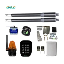solar automatic swing gate opener motor dual arm opener operator linear actuators with remote controls Optional solar automatic swing gate opener motor dual arm opener operator linear actuators with remote controls Optional
