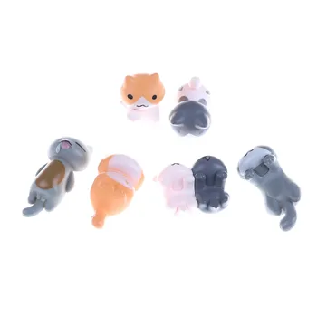 

6 Styles Kids Cheese Cat Action Figures Mini Cat PVC Toys Figures Model Toy Best Decoration