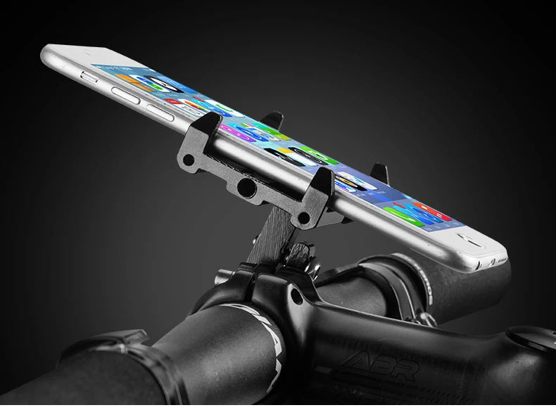 ROCKBROS Универсальный алюминиевый держатель для телефона на велосипед, регулируемый кронштейн, крепление на руль велосипеда для 3,5-6,2 дюймового смартфона
