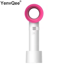 Мини-вентилятор ручной вентилятор без вентилятора вентилятор USB Перезаряжаемый со светодиодный ным дисплеем Ligth портативный вентилятор-кулер для наружного