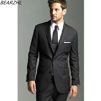 

groomsmen suit prom tuxedos black dinner groom wear 2020 custom suits