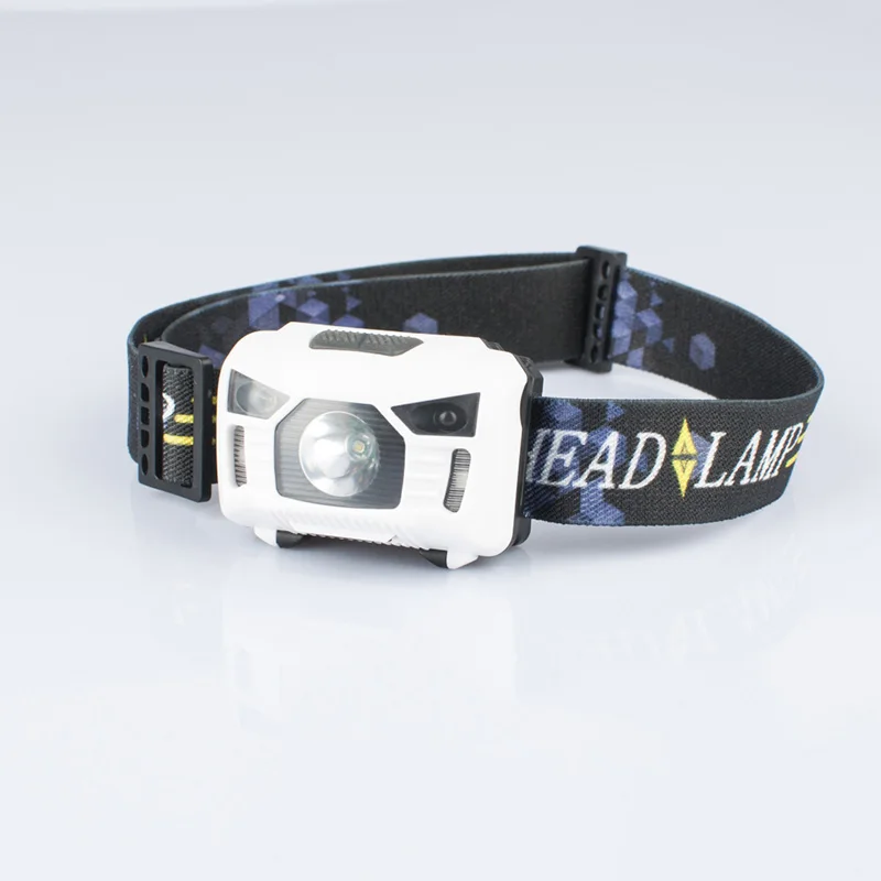 

LED Sensor Headlamp Mini Headlight with Headband Camping Fishing Flashlight Head Torch Lamp ASD88