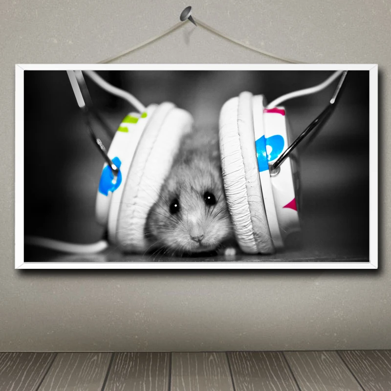 Cute Animals Series Art Silk Fabric Poster Print Hamster Picture Wall cute-animals-series-art-silk-fabric-poster-print-hamster-picture-wall