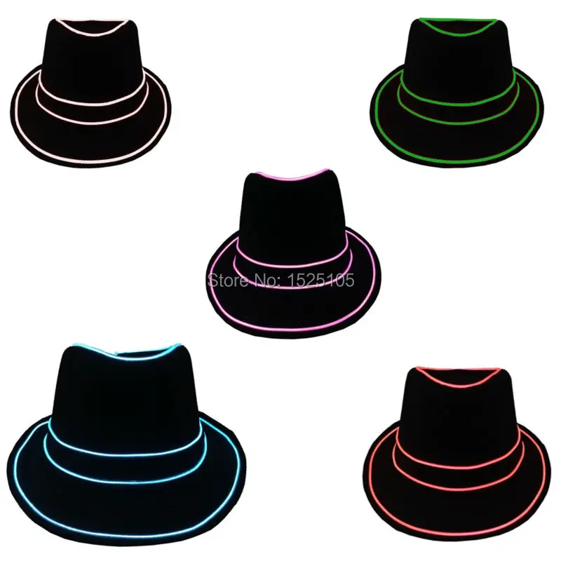 

Led Atuo Flashing Light Cap EL Wire Hat Unisex Headwear Cap EL Glowing Caps