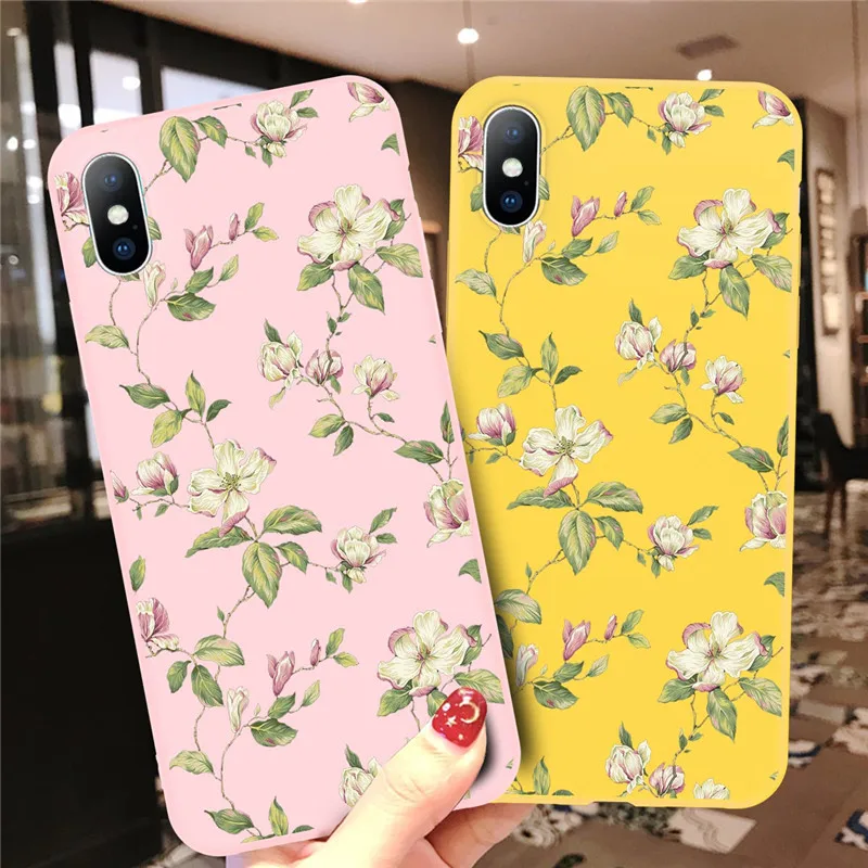 Lovebay чехол для телефона для iPhone 11, 6, 6 s, 7, 8 Plus, X, XR, XS, 11Pro, Max, 5, 5S, милый цветок розы, мягкий ТПУ чехол для iPhone X