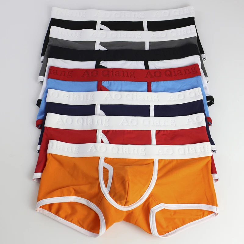 1 pcs Men Cotton Comfortable fashion Thread empty Sexy Flat underpants