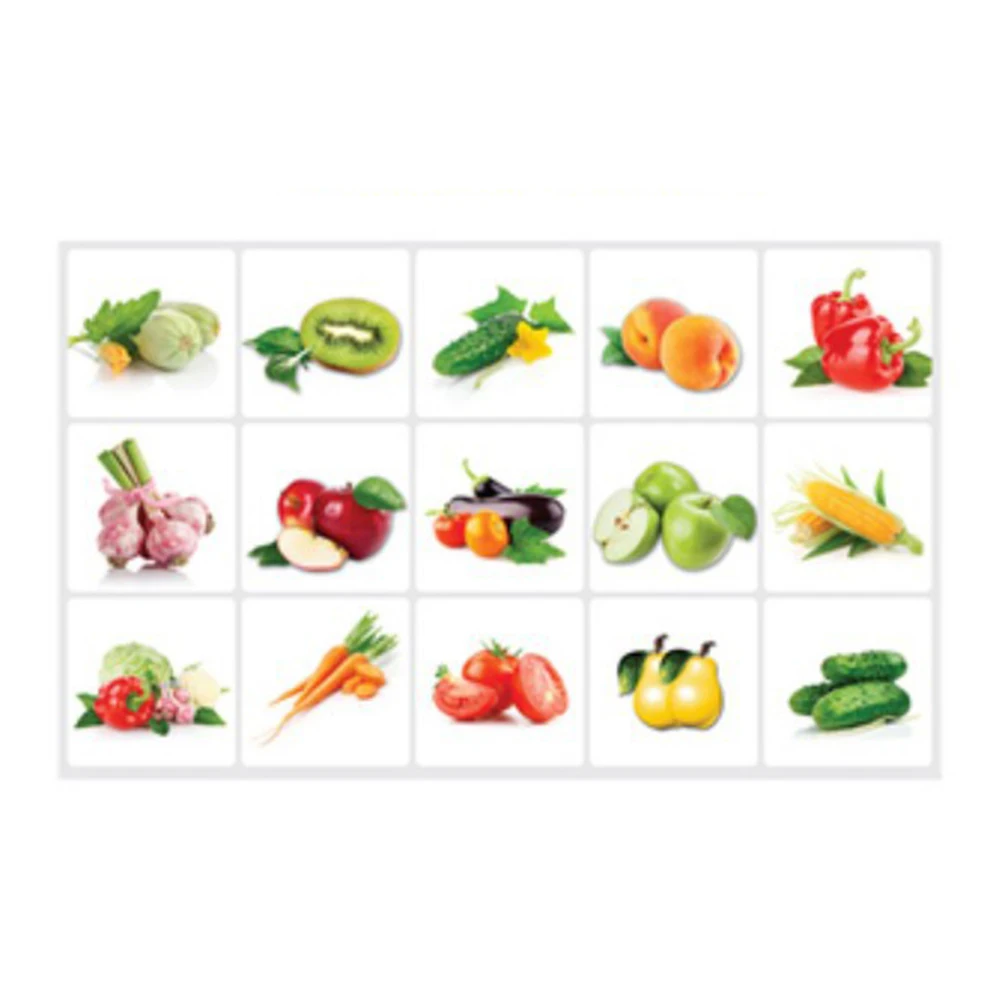Vegetable Fruit Kitchen Stickers Anti oil Paste Waterproof Removable