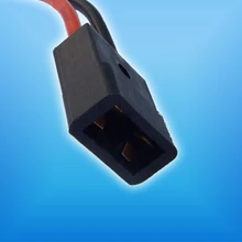 Цоколь клиновидной лампы T10 держателей ламп красный/черный провод: 15 см