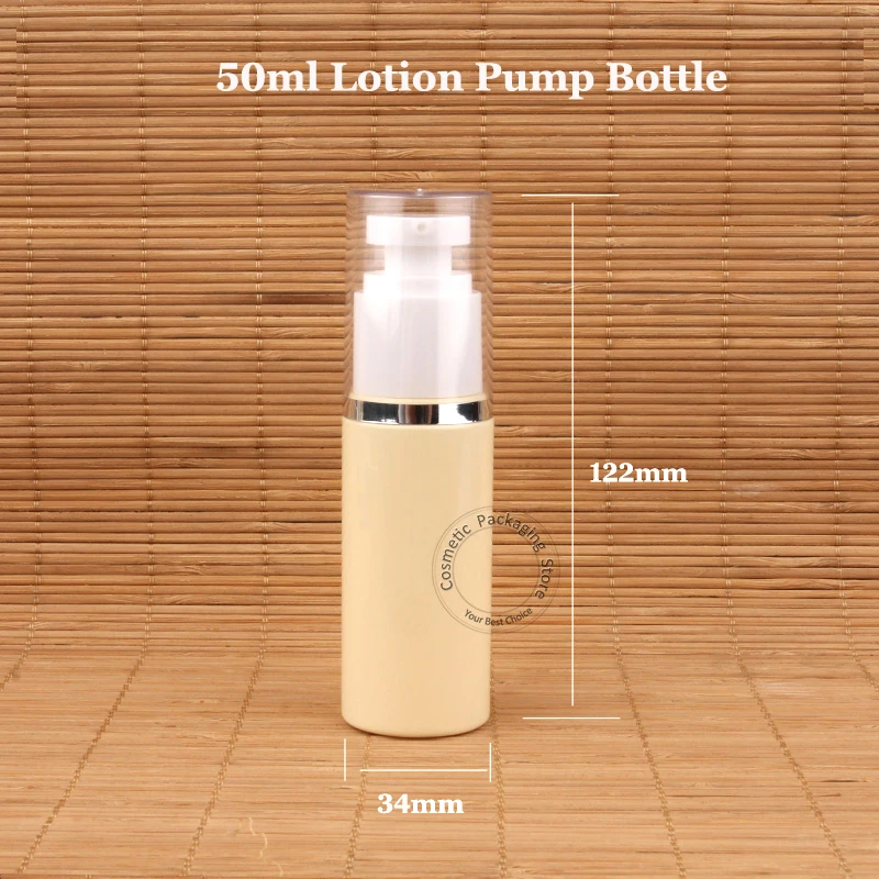 

45pcs/Lot Wholesale Plastic 50ml Simulation Airless Lotion Pump Bottle PET Cream 50g Container Refillable Emulsion Pot