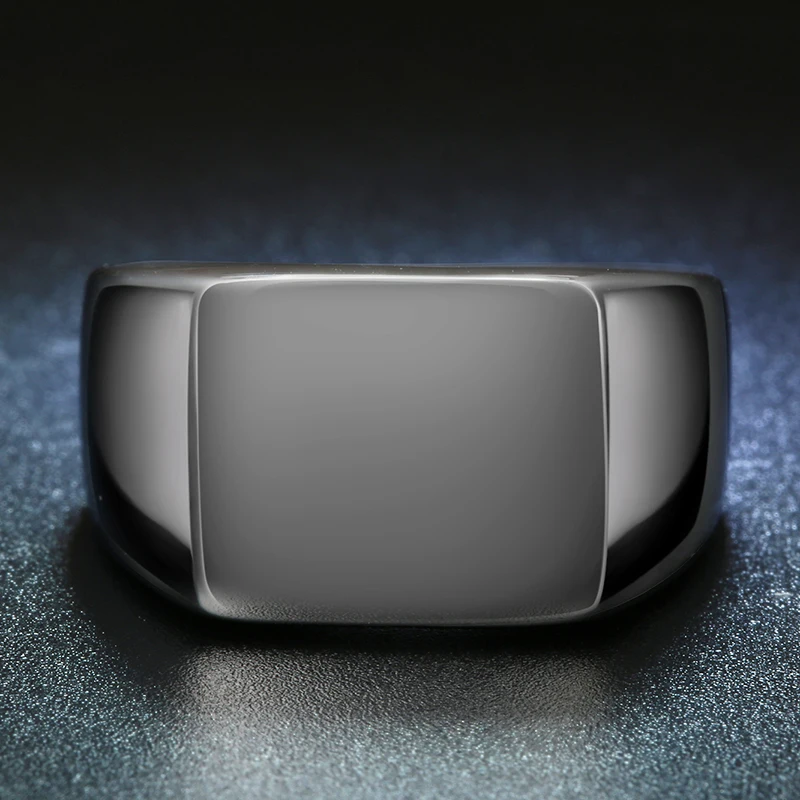 Панк персонализированное на заказ выгравированное кольцо с фотографией из нержавеющей стали большая печатка кольцо для рэпера мужское байкерское кольцо