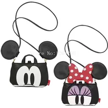 Новые модные сумки-мессенджеры для девочек с Микки и Минни, детская плечевая сумка для детей
