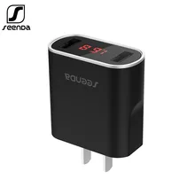 SeenDa, 18 Вт, быстрая зарядка, 3,0, настенное зарядное устройство, двойной USB, зарядное устройство для телефона, для iPhone, Xiaomi, штепсельная вилка США, зарядное устройство, адаптер для samsung s9, huawei