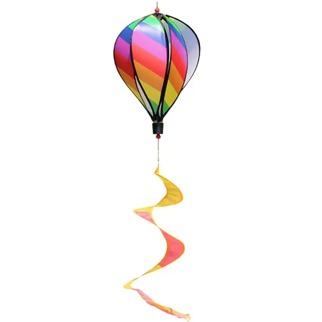 1Set Hot Air Balloon Toy Windmill Spinner Garden Lawn Yard Ornament Outdoor Party Favor Supplies 1