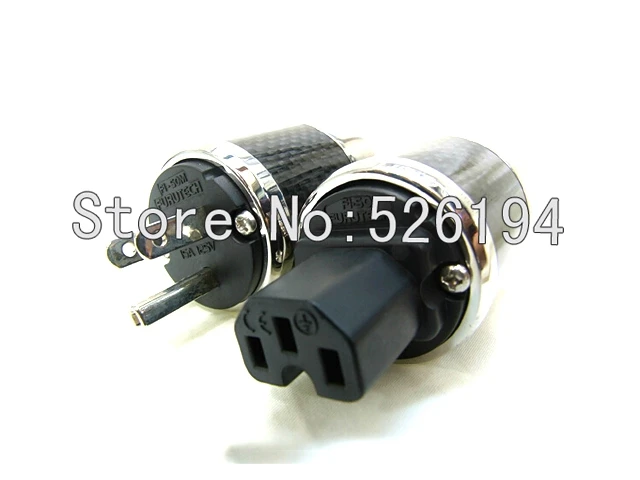 

Free shipping pair FI-50M US version Rhodium plated AC Power Connector Plug for HiFi power cable