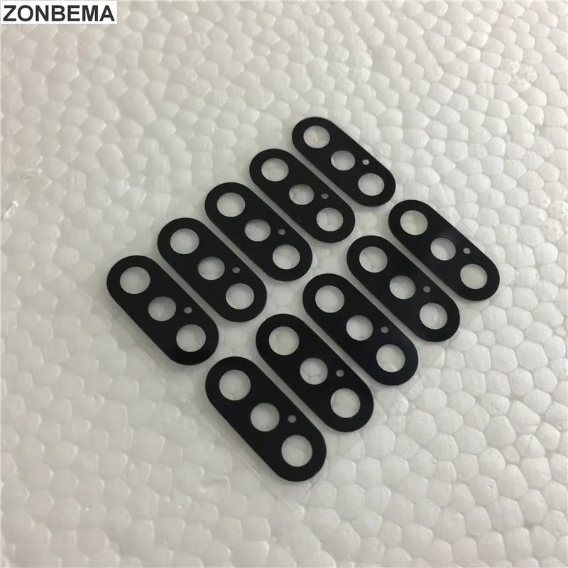ZONBEMA 500 шт. для iPhone X Xr Xs Max задняя камера стеклянный объектив с наклейкой запасные