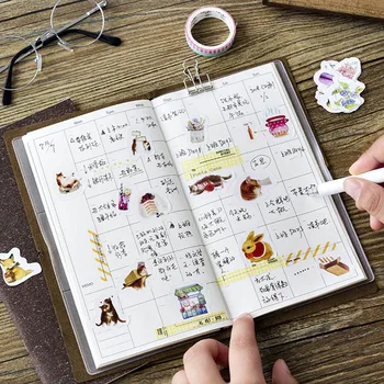 

45pcs/bag Stationery Stickers Plants Fruits Travel Stickers Decorative Adhesive Stickers Scrapbooking DIY Diary Photo Album