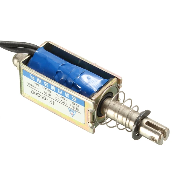 Excellway? DC 12V 5N/10mm Push Pull Open Frame Mini Valve Solenoid Actuator Electromagnet