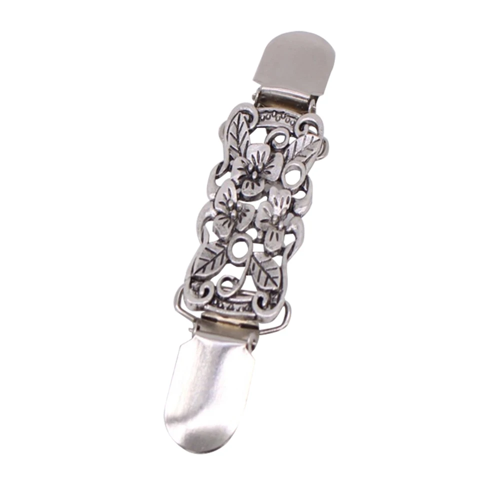 

1PC Classic Antique Silver Retro Fashion Vintage Sweater Clip for Coat Cardigan Clothes Sweater Dress