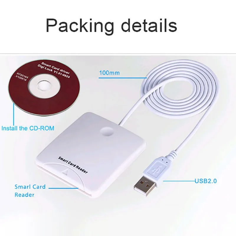 USB IC Card Reader USB контакт чип смарт-карты писатель Sim Слот для оконные рамы для Mac IOS 8,6, 9.X 2000 XP дропшиппинг