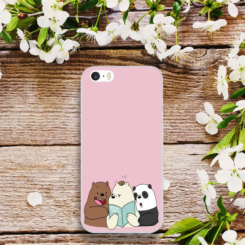 Мультяшная сеть We naked Bear мягкие силиконовые телефонные чехлы из тпу для iphone 4