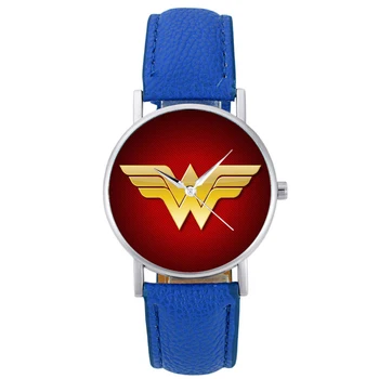 

2019 New Fashion Wonder Woman Quartz Wristwatch Charm Women Bracelet Leather Watch relogio masculino