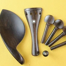 8 компл. Топ некрашенный Эбен Luthier детали для скрипки Размер 4/4, части скрипки