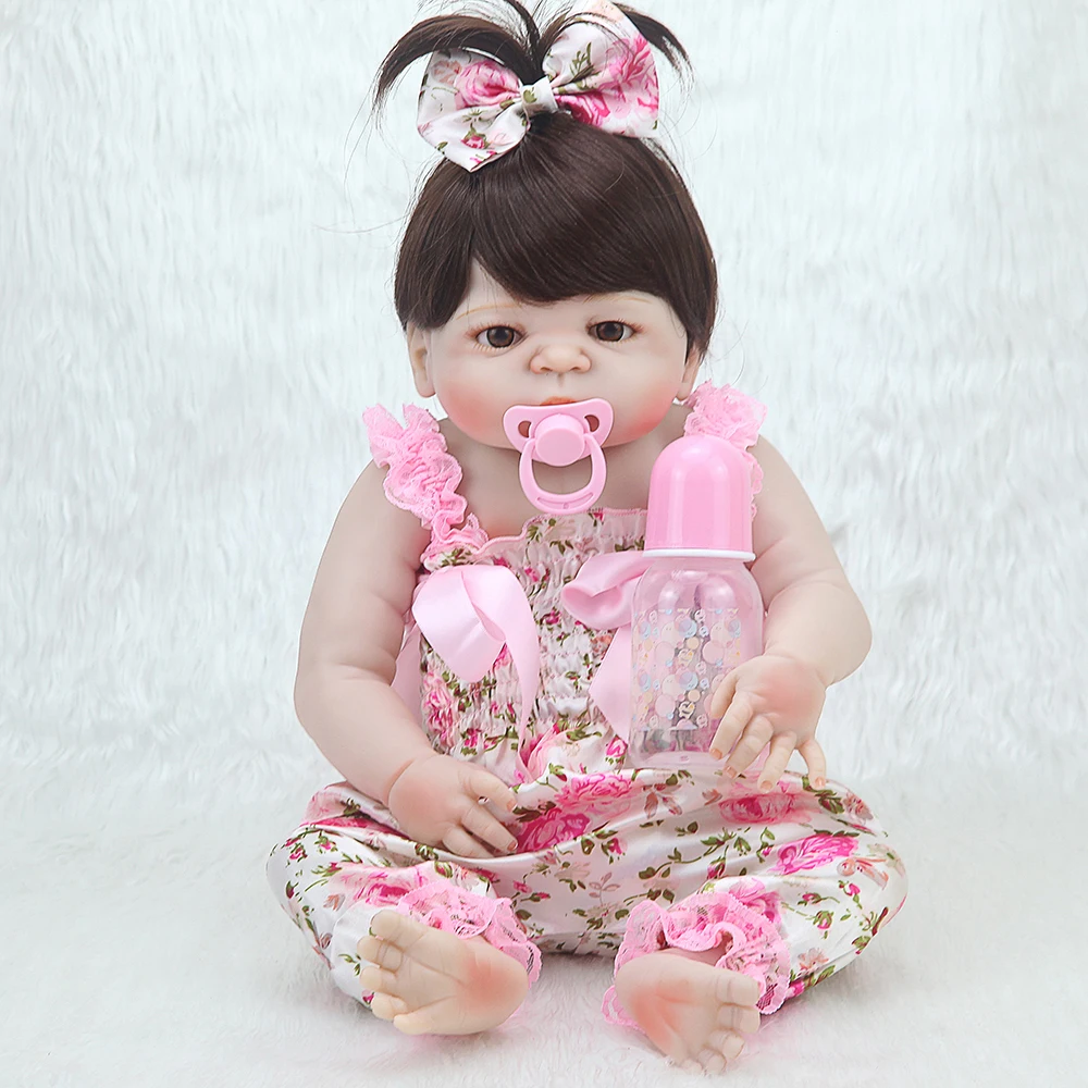 Forrsdor, 55 см, полностью мягкая силиконовая кукла-Реборн, игрушки для девочек, реалистичные младенцы, Boneca, игрушка для ванны, новорожденная принцесса, девочка Виктория