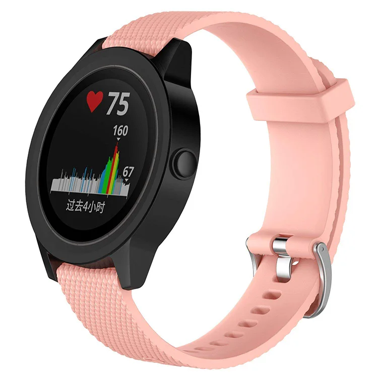 Прозрачный мягкий силиконовый сменный ремешок для Garmin Vivoactive 3/ Vivomove HR 20 мм|Ремешки