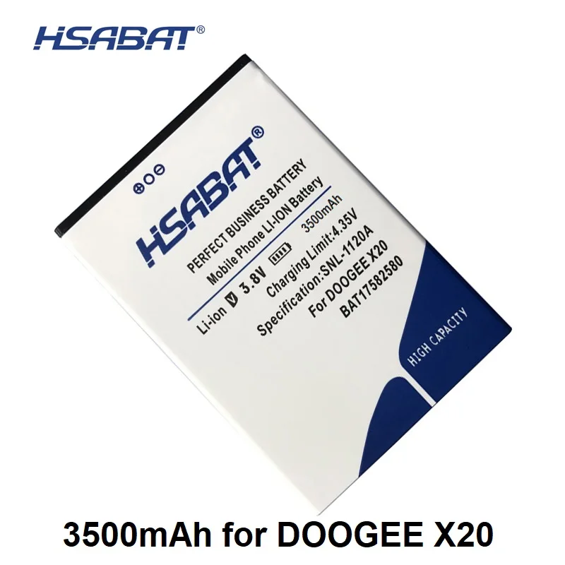 

HSABAT BAT17582580 3900mAh Battery for DOOGEE X20 X20L within tracking number