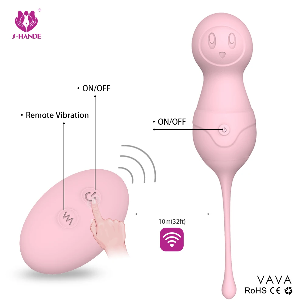 Remote Vibrator Electric Vagina Ball Kegel Ball Vaginal Tight Exercise Vibrating Egg Geisha Ball Dual Vibrator