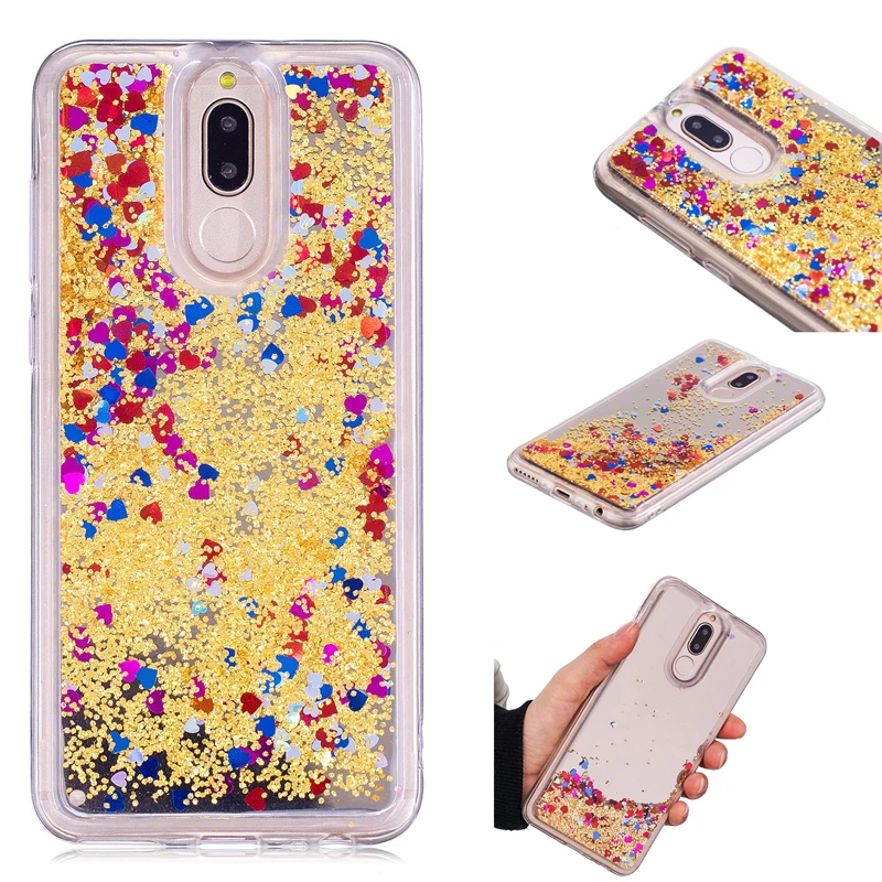 

Mirror 2 in 1 TPU+PC Plating Glitter Quicksand Phone Silicone Case Cover Shell Coque for Huawei P8Lite 2017 P10Lite Mate 10 Lite