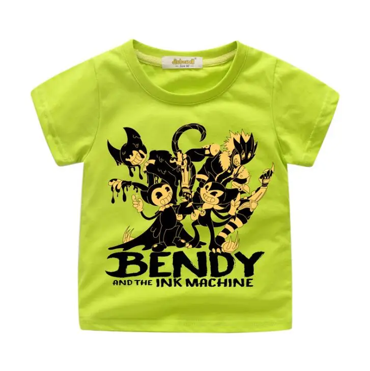 2019 الربيع الصيف الاطفال تي شيرت ملابس الأطفال الكرتون Bendy المحملات أعلى الملابس الفتيان 3D T قميص زي الطفل التي شيرت الفتيات TX121 2019 الربيع الصيف الاطفال تي شيرت ملابس الأطفال الكرتون Bendy المحملات أعلى الملابس الفتيان 3D T قميص زي الطفل التي شيرت الفتيات TX121