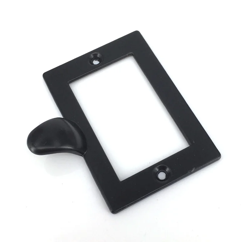 73x62mm Vintage Black Chest Bin Pull Label Holder File Tag Drawer Name