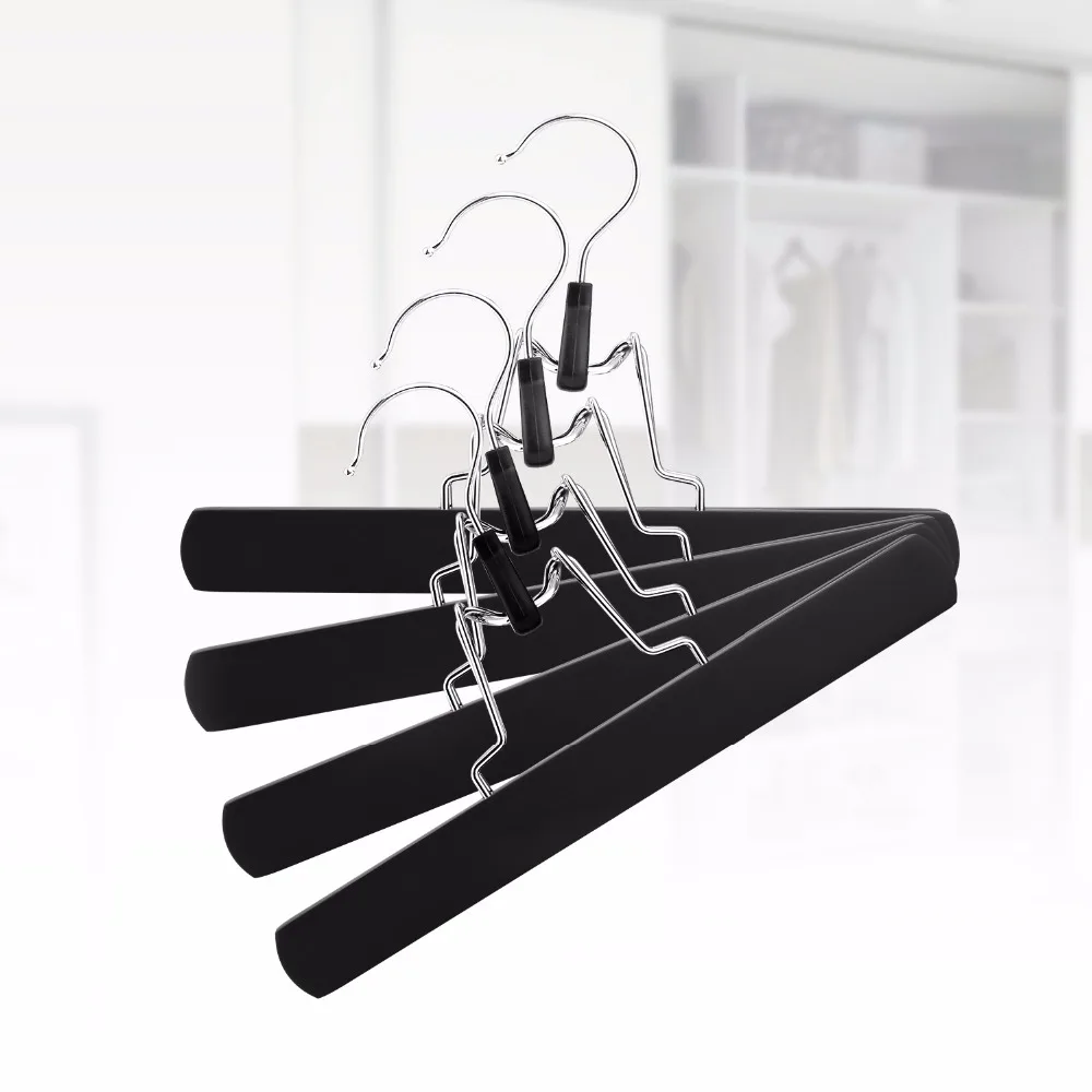 Hangerlink Wooden Solid Hangers, Non Slip Collection Pants Hanger for Pant, Skirt and Trouser, Hair Extension Hanger (12pcs/Lot) Hangerlink Wooden Solid Hangers, Non Slip Collection Pants Hanger for Pant, Skirt and Trouser, Hair Extension Hanger (12pcs/Lot)