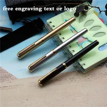 Высококачественная перьевая ручка Iraurita, полностью перьевой Металлический Золотой зажим, Подарочные Роскошные ручки, офисные школьные принадлежности, гравировка текста