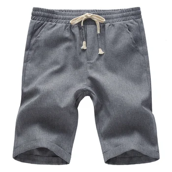 

2019 Male Summer fashion solid color Business high quality Man shorts man Youth Leisure Five point Beach shorts Elastic shorts
