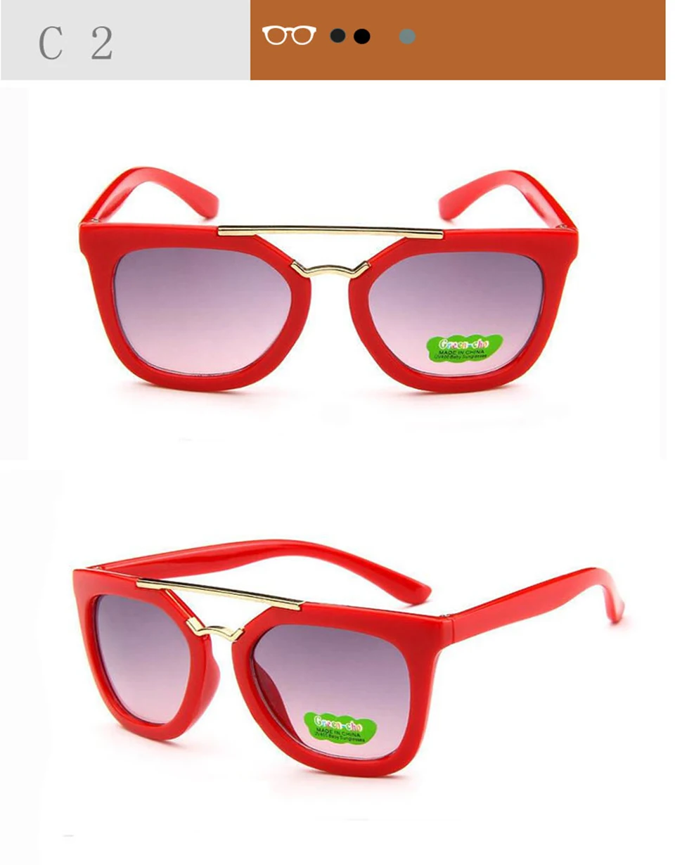 Children sunglasses 2018 new fashion square kids Sunglasses boy girl Square goggles Baby travel glasses 6 colors optional UV400 (5)