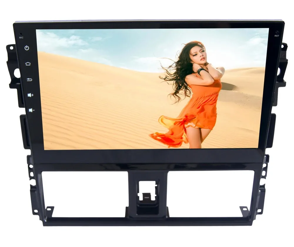 Cheap 10.1" HD 1024*600 Android 6.0 Car DVD Radio GPS Stereo Navigation Player for Toyota Vios 2013-2016 Radio Quad Core 4G WIFI BT 0
