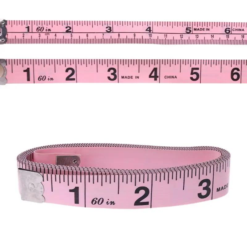 

150cm 60" OOTDTY Tape Measure Tailor tool cm/inch Clothes Measure Measurement Ruler Chest Hips Waist Size Standard Tap 2019 NEW