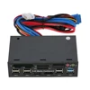 Многофункциональный кардридер USB 3,0, передняя панель, концентратор eSATA SATA, внутренний кардридер, ПК, приборная панель, медиасистема, Фронтальная панель, аудио ► Фото 2/6